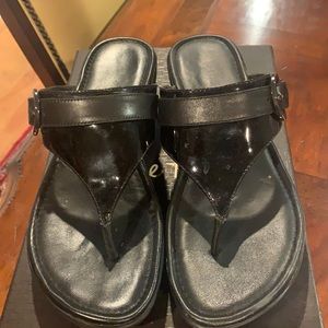 Cole Hann/ Nike Air black sandals…size 9.5